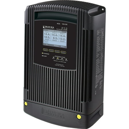 Blue Sea Systems P12 12V DC Four Stage Three Output Dry Mount Battery Charger