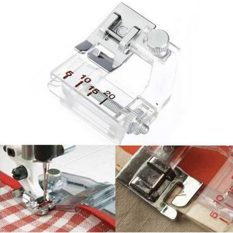 1pc Adjustable Bias Tape Binding Foot Snap On Presser Foot For Brother  Sewing Machine Accessories