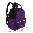thumbnail image 2 of Fuzoiu Colorful Snake Print Diaper Bag Backpack,Baby Essentials Travel Tote,Multi function Waterproof Diaper Bag, Travel Essentials Baby Bag - Unisex, 2 of 6