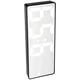 thumbnail image 3 of Reloj Electrónico Usb Reloj Despertador Con Espejo LED Mesa Digital Electrónica USB Suministros De Decoración Con Espejo Recargable Lámpara Blanca Con Espejo De Carcasa Negra ANGGREK Lámpara Rectangular Concha Negra Espejo Blanco, 3 of 8