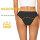 thumbnail image 5 of traje de baño menstrual a prueba de fugas bikini inferior pantalones absorbentes cintura alta bañadores para adolescentes mujeres caqui / 4xl, 5 of 7