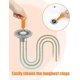 thumbnail image 2 of 6 pack of 20 inch sewer hair removal tool, sewer clog removal tool, hair trap shower drain tool, sewer drill hair, 2 of 4