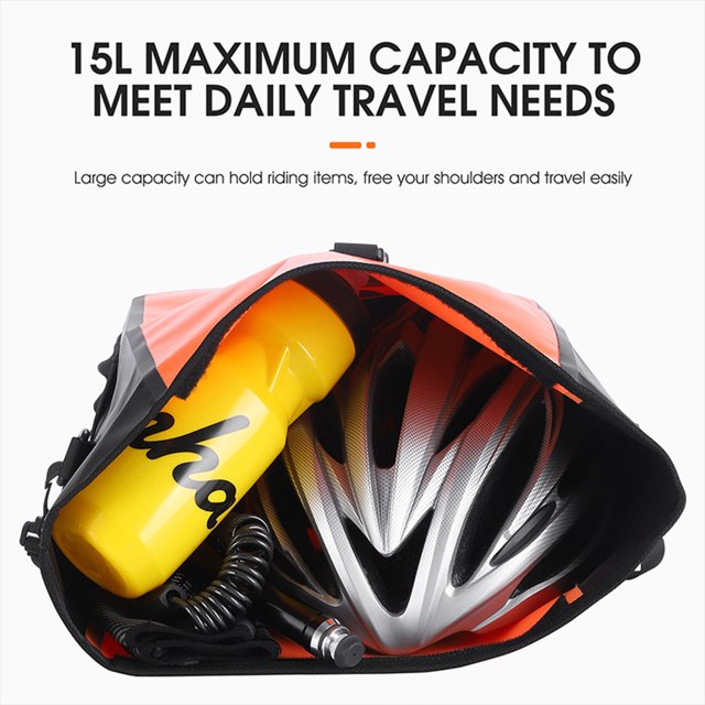 Bolsa de bicicleta Wdftyju 15L portaequipajes Gran capacidad MTB Accesorios para bicicletas