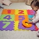 thumbnail image 4 of Alfombra de juego educativa para bebés, tapete de espuma entrelazada para aprender números, alfabeto y patrones numéricos para un tiempo de juego interactivo, colores brillantes, 16 baldosas de, 4 of 5