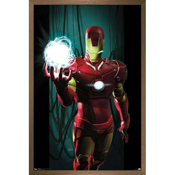 Marvel Comics - Iron Man - Energy Wall Poster, 22.375" x 34", Framed