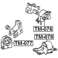 thumbnail image 2 of Febest REAR ENGINE MOUNT # TM-076 OEM 12371-74410, 2 of 2
