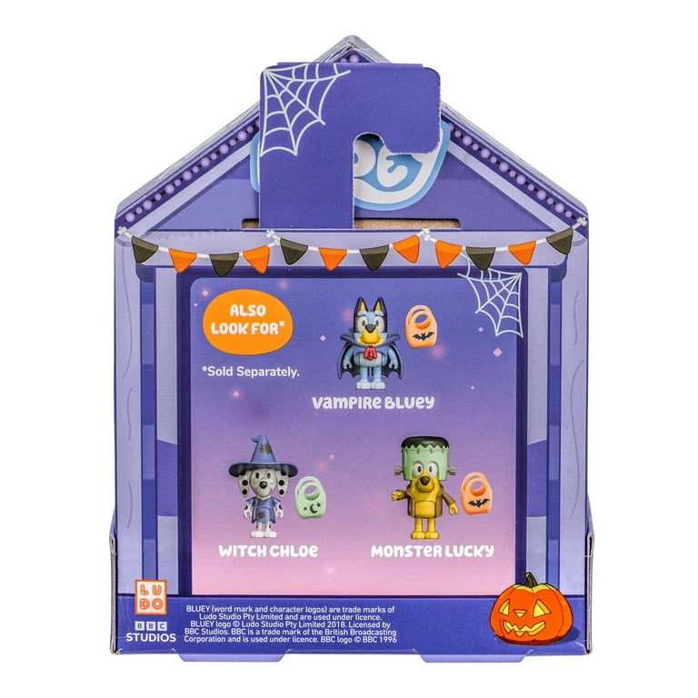 Bluey Booey Halloween Ghost Bingo Figure with Trick-or-Treat Bag