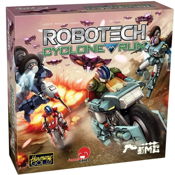 Strange Machine Games: Robotech: Cyclone Run - Dice Based Strategy Board Game, Area Control, Officially Licensed, Ages 10 , 2-4 Players, 25 Min