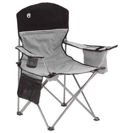 Coleman Portable Camping Quad Chair with 4-Can Cooler  Adult