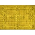 thumbnail image 1 of Ahgly Company Machine Washable Indoor Rectangle Abstract Yellow Contemporary Area Rugs, 2' x 4', 1 of 4