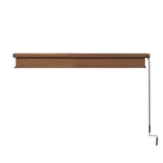 Coolaroo 4 x 6 Outdoor UV Blocking Cordless Solar Roller Shade Blind, Mocha