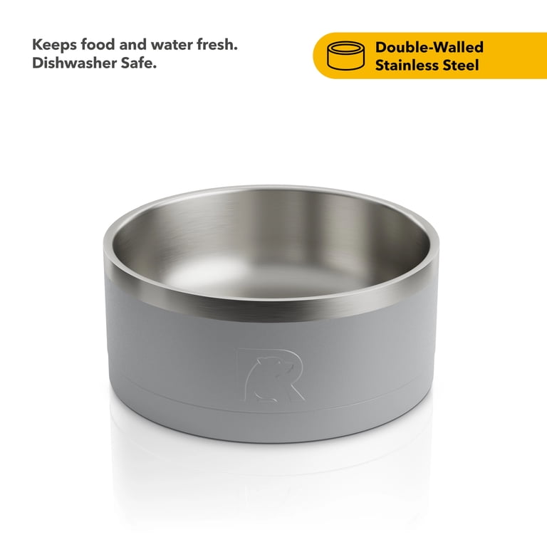 RTIC 3-in-1 Dog Bowl, Small, Stainless Steel Insulated Bowl