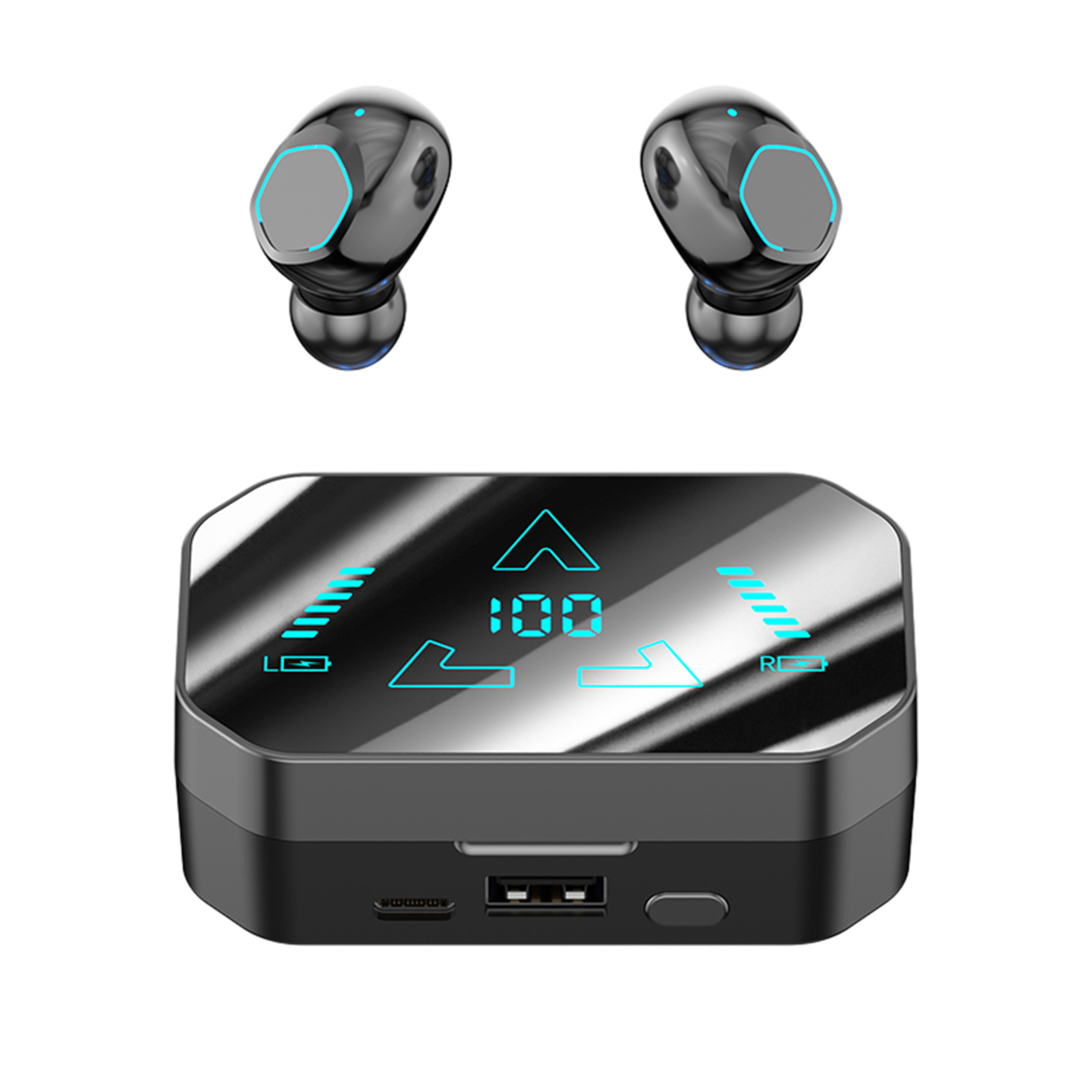 Egmy Bluetooth Headphones,Bluetooth Headphones Wireless Earbuds,with ...