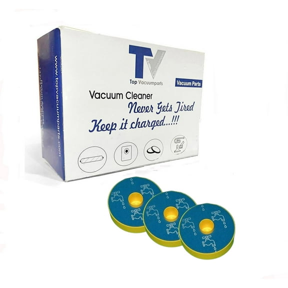 Replacement Part For TVP 3 DC07 Primary Washable Blue Foam Filters, Part 904979-02, F972, 972. 3 Pack
