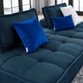 thumbnail image 6 of Tufted Loveseat Sofa Set, Fabric, Navy Blue, Modern Contemporary Urban Design, Living Lounge Room Hotel Lobby Hospitality, 6 of 6