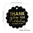 thumbnail image 6 of Inkdotpot Pack Of 50 Real Gold Foil Paper Tags Thank You Celebrating The Bride To Be Bridal Shower Favor Hang Tags, 6 of 6