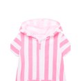 thumbnail image 4 of Wonder Nation Girls Terry Toweling Hooded Zip Swimsuit Coverup Dress with UPF50+, Sizes 4-18, 4 of 4