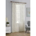 thumbnail image 2 of Mainstays Embroidered Scroll Sheer Single Curtain Panel, Ivory/Gold, 38" W x 95" L, 2 of 5