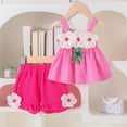 thumbnail image 2 of Soepste Toddler Girl Clothes 2T Girl Outfits Summer Toddler Girl Clothes Baby Girl Sleeveless Shirt Shorts Set Cute Outfits, 2 of 9