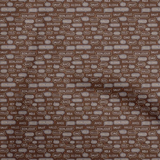oneOone Velvet Brown Fabric Text Fabric For Sewing Printed Craft Fabric By The Yard 58 Inch Wide