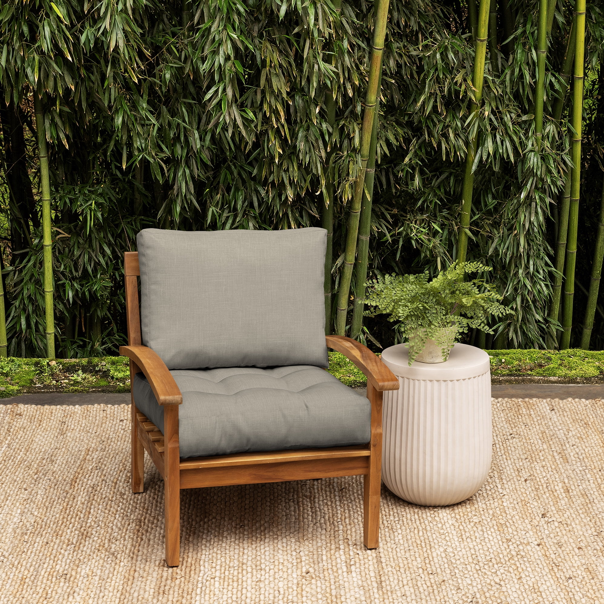 ARDEN earthFIBER Tufted Blowfill Deep Seat Set, 24 x 24, Rain-Proof, Fade Resistant, Deep Seat Bottom and Back Cushion for Chair, Sofa, and Couch