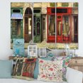 thumbnail image 2 of Designart ' Red Facade of Charming Shop In Paris Street II ' French Country Canvas Wall Art Print, 2 of 3