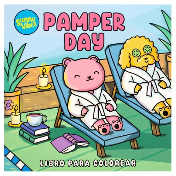 Libro para colorear: Sunny Vibes: Pamper Day, de Animae