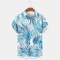 thumbnail image 4 of Mens Hawaiian Shirts Short Sleeve Button Down Shirt Men's Party Shirts Summer Beach Vacation Holiday Tropical Shirts, 4 of 5
