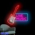 thumbnail image 2 of Handmadetneonsign Electric Guitar Neon Sign, Live Music Wall Art, Music Show Wall Decor 046227, 2 of 5
