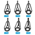 thumbnail image 3 of Unique Bargains 1.2-2.2mm Stainless Steel Fishing Rod Tip Repair Kit, Pole Ring Guide Replacement for Fishing, Black 6 Pack, 3 of 6