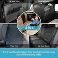 4 in 1 Full Coverage Dog Car Floor Hammock,100 Waterproof Dog Car Seat