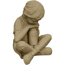 Nature Boy Statue – Natural Sandstone Appearance – Made of Resin – Lightweight – 16” Height