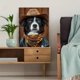 thumbnail image 5 of Qisvanset 12x16 Inch Cowboy Bandana Dog Canvas Wall Art, Rustic Western Pet Portrait Farmhouse Home Decor, 5 of 8