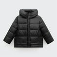 thumbnail image 6 of Xdegoge Quilted Jacket for Girls Boys Unisex Full Zip Stand Collar Hooded Jackets Casual Loose Puffer Coat Fall Winter Warm Padded Coats with Pockets Size 3-12, 6 of 10
