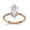 Rose Gold, variant on AFFY Hidden Halo Solitaire Engagement Ring for Women, 1.75 Carat (ctw) Marquise and Round Cut Lab Grown Diamond Ring In 14K White Gold Over Sterling Silver F-G-H, SI Quality Ring Size-4