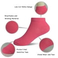 thumbnail image 2 of Toddler Socks Running Trainer Ankle Athletic Socks - Girls Boys Low Cut Socks Multi Solid Color 16 Pairs 1-13 Years Sports Socks for Baby Children, 2 of 6
