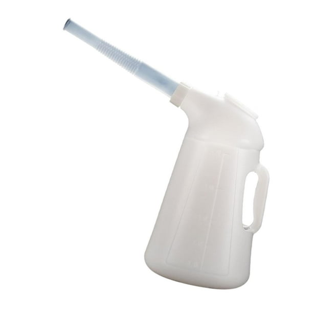 D'medida de contenedor ergonómico contenedor con tapa dispensador de accesorios 5 L