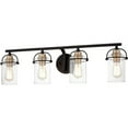 thumbnail image 5 of Transitional Bath Vanity 8.75 Inches High-Matte Black Finish Quoizel Lighting Emr8604mbk, 5 of 8