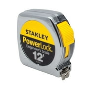 Stanley Tools ABS Tape Measure, Standard, 12 x 1/2 Blade