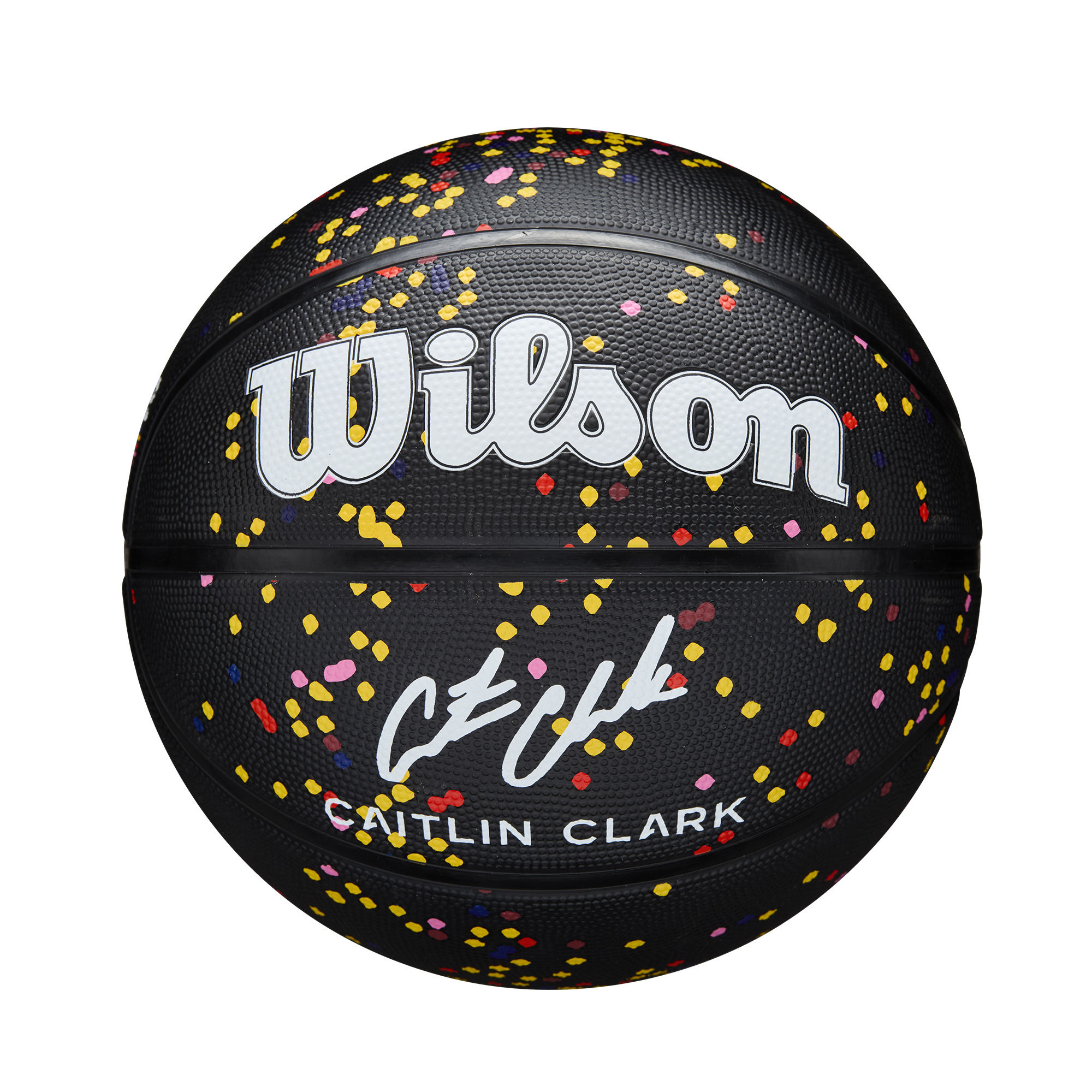 Wilson Caitlin Clark Journey Series Basketball, Size 6, Black photo 1