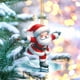 thumbnail image 4 of Oioii Santa’s Sleigh Ornament, Festive Christmas Tree Decoration Acrylic Materials 2D Flat Pendant, 4 of 4