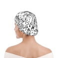 thumbnail image 6 of Yiaed winter Ski Element Print Reusable Shower Cap & Bath Cap & Lined, Oversized Waterproof Shower Caps Designed for all Hair Lengths, 6 of 7