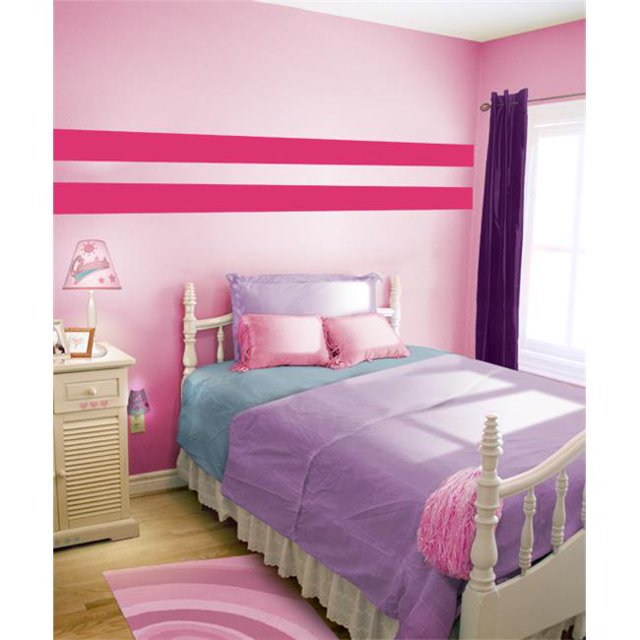 Rayures Simples Rose Foncé
