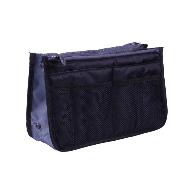 GlamEssence Handheld Double Zipper Cosmetic Bag Multifunctional Toiletries Storage Bag Bag In Pocket Storage Bag Travel Storage Bag Bathroom Storage Bag
