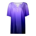thumbnail image 4 of Summer Tops for Women Swim Tops Casual Women Summer Top Small Blank Athletic Shirts Spandex Long Sleeve Shirt Swim Tees Large Shirt for Striped Tee Tee Shirts Purple XL, 4 of 5