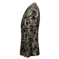 thumbnail image 2 of Mens Luxury Paisley Suit Jacket Gold Shiny Slim Fit Button Down Blazer, 2 of 5