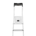 thumbnail image 4 of Hailo Folding Step Stool, 5 Step Ladder with Tray, L60, Silver, 4 of 7