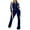 Dark Blue, variant on Casual 2 Piece Outfits for Women Spring Two Piece Lounge Sets for Women 2025 Women's Fashion Pocket Round-Neck Casual Long Sleeve Sweatshirt   Pant Set