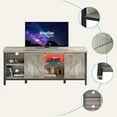 thumbnail image 6 of Bestier Farmhouse TV Stand with LED Lights for TVs up to 65",Light Grey, 6 of 8
