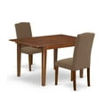 thumbnail image 2 of East West Furniture Dining Room Set Mahogany, MLEN3-MAH-18, 2 of 6